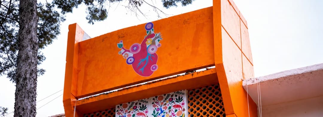 Casa con mural